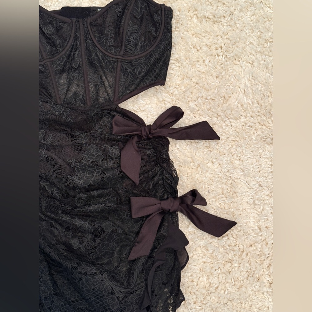 For Love & Lemons Regina Cut-Out Lace Mini Dress - Picture 5 of 8